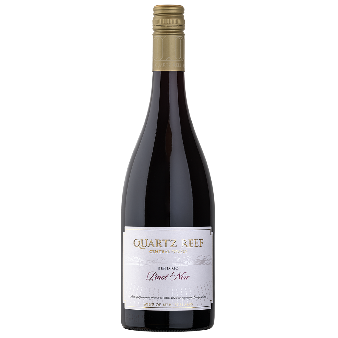 Quartz Reef Single Vineyard Pinot Noir 2021 bottle