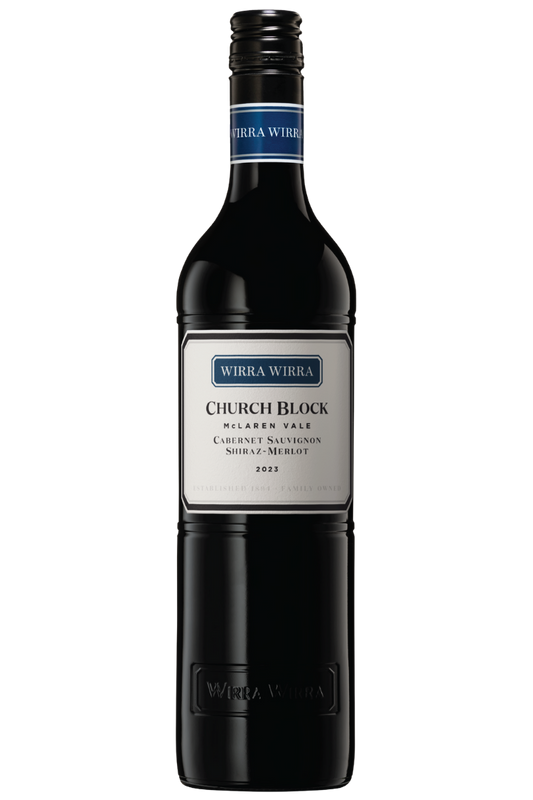 Wirra Wirra Church Block Cabernet Sauvignon Shiraz Merlot 2021 bottle